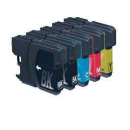 (5pack) BROTHER LC1100 VALBP multipack - kompatibilné náplne do tlačiarne Brother