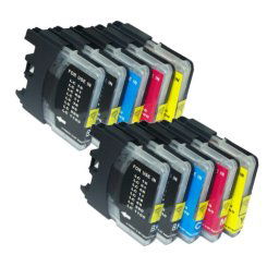 (10pack) BROTHER LC980 VALBP multipack - kompatibilné náplne do tlačiarne Brother