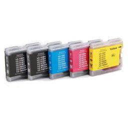 (5pack) BROTHER LC1000 VALBP multipack - kompatibilné náplne do tlačiarne Brother
