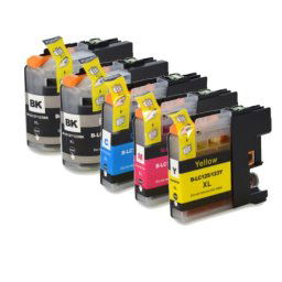(5pack) BROTHER LC127 XL VALBP multipack - kompatibilné náplne do tlačiarne Brother