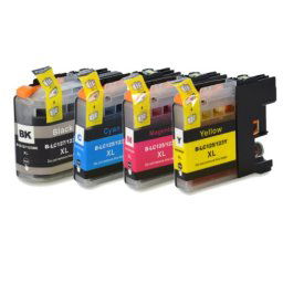 (4pack) BROTHER LC127XLVALBP multipack - kompatibilné náplne do tlačiarne Brother