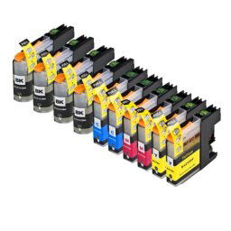(10pack) BROTHER LC123VALBP multipack - kompatibilné náplne do tlačiarne Brother
