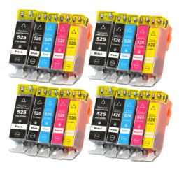 (20pack) CANON PGI-525 CLI-526 multipack do tlačiarne Canon - kompatibilný