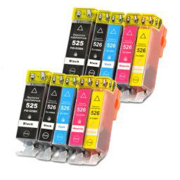 (10pack) CANON PGI-525 CLI-526 multipack do tlačiarne Canon - kompatibilný