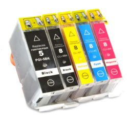 (5pack) CANON PGI-5 CLI-8 multipack do tlačiarne Canon - kompatibilný