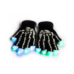 Svietiace rukavice LED - kostra