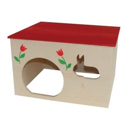 TP House for rabbit wooden 32x23x17,5cm domček drevený