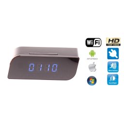 Mini Budík kamera HD s Wifi + IR LED + Detekcia pohybu + AC/DC napájanie