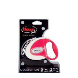 flexi Collection popruh S 3m/12kg biele-červené