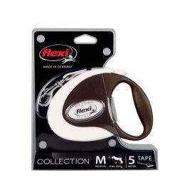 flexi Collection popruh M 5m/25kg biele-hnedé