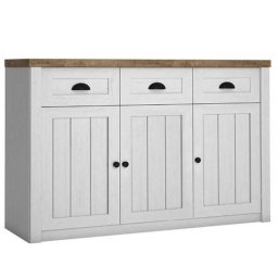 Kondela Komoda, 130cm, sosna Andersen, dub lefkas, PROVANCE 3D3Z