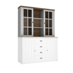 Kondela Nadstavec na komodu, 130cm, sosna Andersen, dub lefkas, PROVANCE 2D