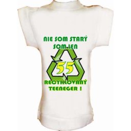 Tričko na fľašu k 55r. Recyklovaný