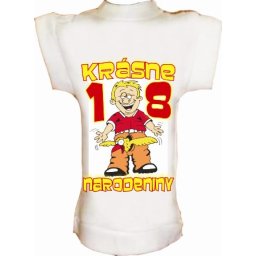 Tričko na fľašu k 18r. pre babu
