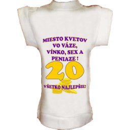 Tričko na fľašu Miesto kvetov 20