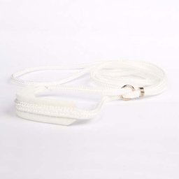 COBBYS PET Vodítko predvádzacie nylon,krk kožený, guľaté 4mm/120cm
