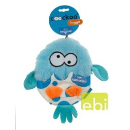 EBI COOCKOO DOG TOY HUGGL 24X18CM , 8 SQUEAKERS BLUE