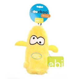 EBI COOCKOO DOG TOY BOOZY 25X10X8CM, BOTTLE, YELLOW