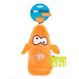 EBI COOCKOO DOG TOY BOOZY 25X10X8CM, BOTTLE, ORANGE