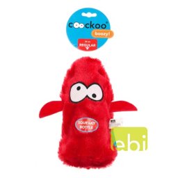 EBI COOCKOO DOG TOY BOOZY 25X10X8CM, BOTTLE, RED