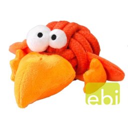 EBI COOCKOO DOG TOY BOBBLE GIANT, 10CM, KNOT-PLUSH ORANGE