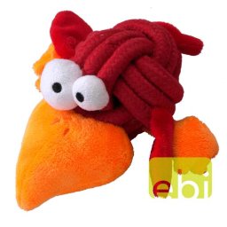 EBI COOCKOO DOG TOY BOBBLE REGULAR, 8CM, KNOT-PLUSH, RED