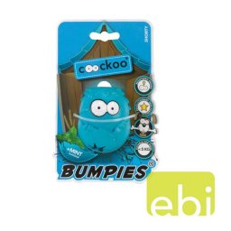 EBI COOCKOO BUMPIES SHORTY, mätová chuť, hračka pre psov menších 9KG, modrá ,70x56x48mmx88mm