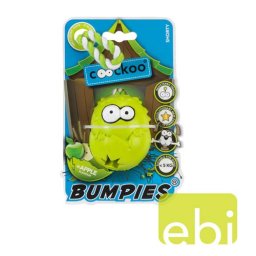 EBI COOCKOO BUMPIES SHORTY s lankom, jablková chuť, hračka pre psov menšícjh ako 9KG, žltozelená, 70x56x48mm
