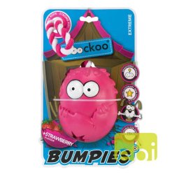 EBI COOCKOO BUMPIES EXTREME s lankom, jahodová chuť, hračka pre psov +27KG, ružová, 130x102x88mm