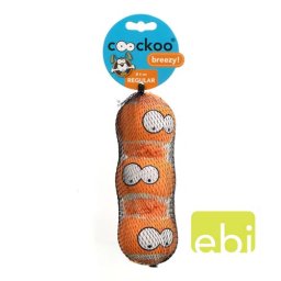 EBI COOCKOO tenisová loptička normál 3ks 6,3cm oranžová