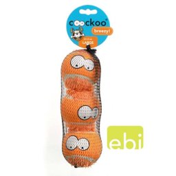 EBI COOCKOO tenisová loptička veľká 3ks 7,65CM oranžová