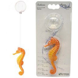 EBI AQUA DELLA morský koník oranžový 5x2x11cm + silón 15cm