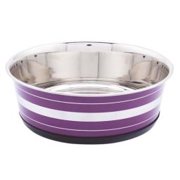 LES FILOUS Heavy Heavy Striped Bowls w/ Removable Rubber Ring, 2,70L, 24cm