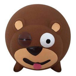 LES FILOUS VINYL ANIMALS:BEAR 14x12.4x13cm, DOG 14x12.4x12cm