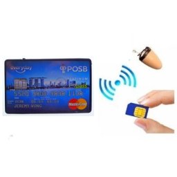 Spy slúchadlo s bluettooth 20W zosilovačom (v tvare kreditnej karty) na SIM