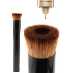 Multifunkčný Make UP štetec - hnedý Dot