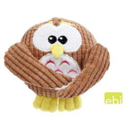 EBI DOG TOY OLLY OWL ca.13x13,5cm with squeaker&crackle