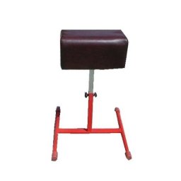 Gymnastická koza DOR-SPORT malá, koženka, výškovo nastaviteľná (Malá telocvičná koza s možnosťou výškového nastavenia v rozmedzí 10 cm.)