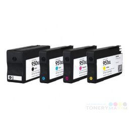 Náplne HP 950XL - 951XL CMYK - Multipack 4 renovovaných náplní