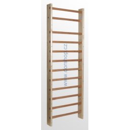 Rebriny izbové DOR-SPORT 215x80 cm, 13 priečok, multiplex + kotvenie (Izbové drevené rebriny so zvýšenou pevnosťou priečok z multiplexu.)