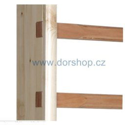Krycia lišta k rebrinám DOR-SPORT 35x20 mm, dĺžka 3 m (Krycia lišta slúži na prekrytie skrutiek z čela rebriny.)
