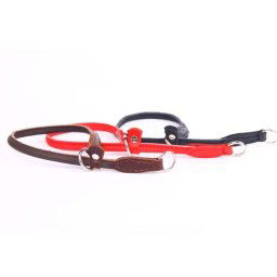 COBBYS PET obojok sťahovací kožený guľatý Round 8mm/50cm