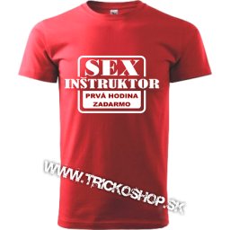 Pánske tričko Sex inštruktor