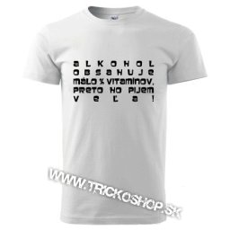 Pánske tričko Alkohol vitamíny