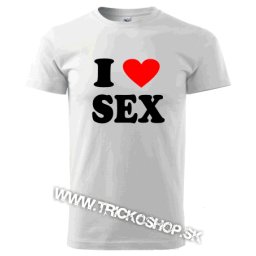 Pánske tričko I love SEX
