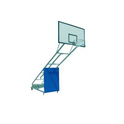 Basketbalová konštrukcia DOR-SPORT, mobilná, pevná, doska 1800x1050 mm (Mobilná pevná basketbalová konštrukcia s vysadením 1650 mm a doskou 1800x1050 mm. Konštrukcia je určená pre vnútorné použitie.)