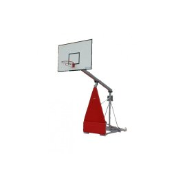 Basketbalová konštrukcia DOR-SPORT, mobilná, sklopná, doska 1800x1050 mm (Mobilná sklopná basketbalová konštrukcia s vysadením 1650 mm a doskou 1800x1050 mm. Konštrukcia je určená pre vnútorné použitie.)
