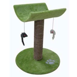 COBBYS PET CATTY Mačací strom 53cm zelený s ležadlom a hračkami