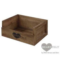 EBI HEARTFELT WOODEN CRATE HEAVEN MEDIUM 60 x 45 x 28/15cm