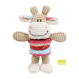 EBI DOG TOY COW PLAY ca.15,5x21cm with squeaker/TPR-ring